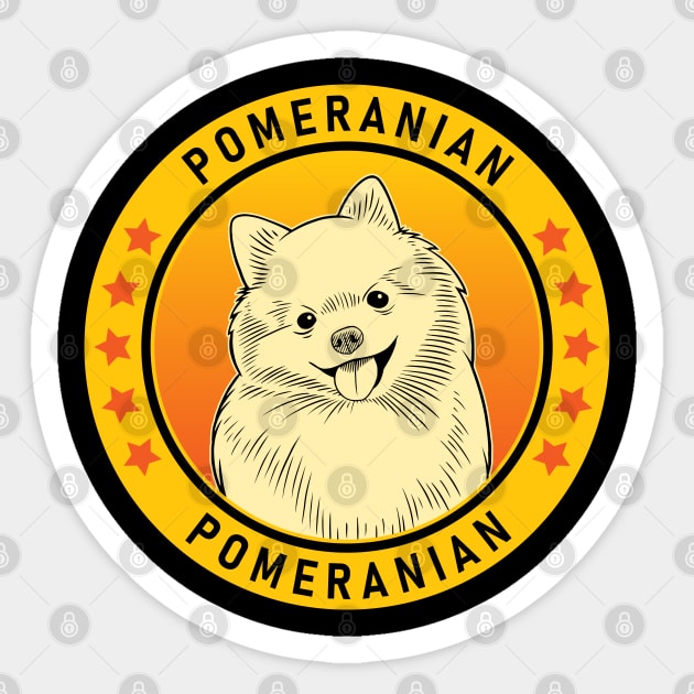 Pomeranian Dog Portrait Sticker by millersye